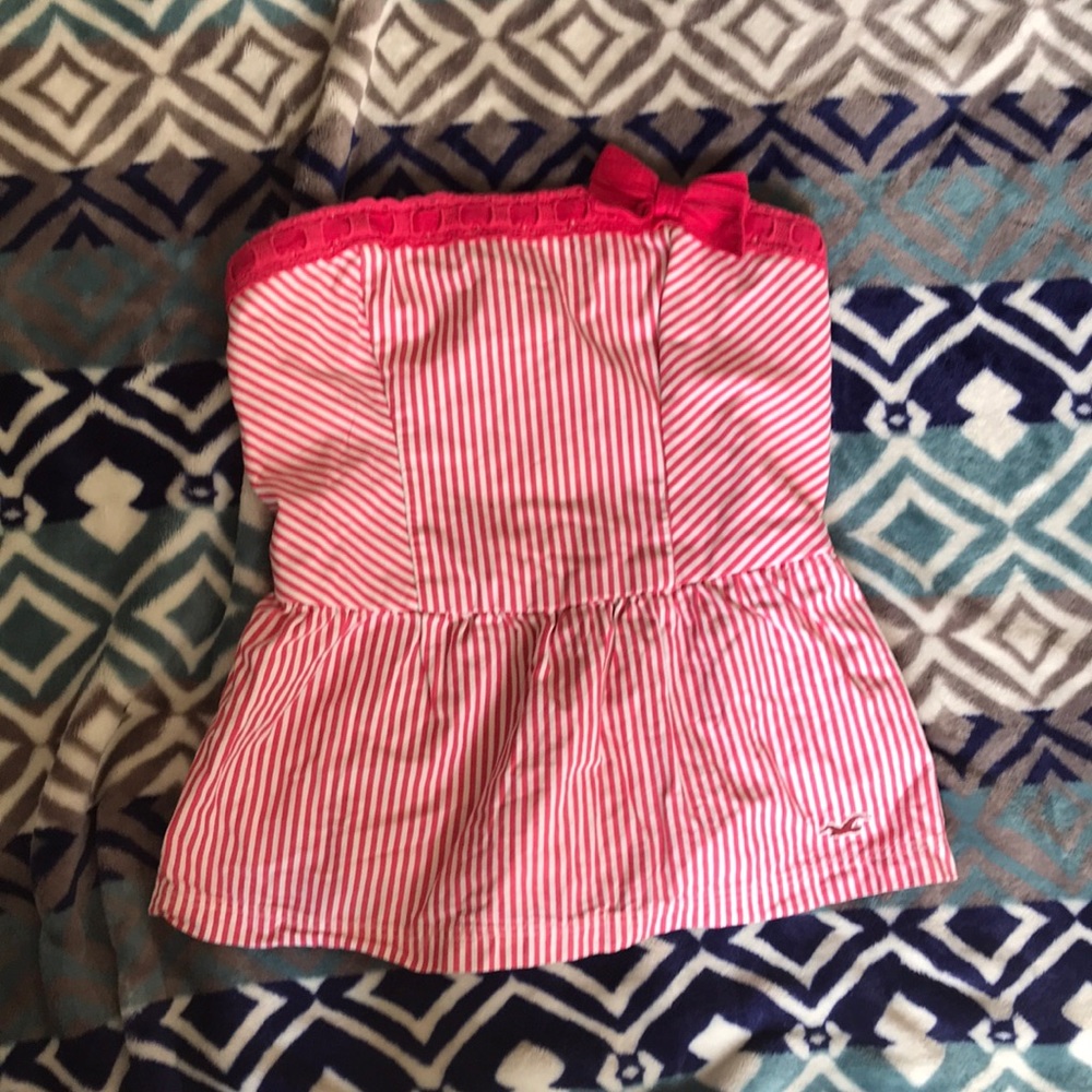 Hollister striped tube top
